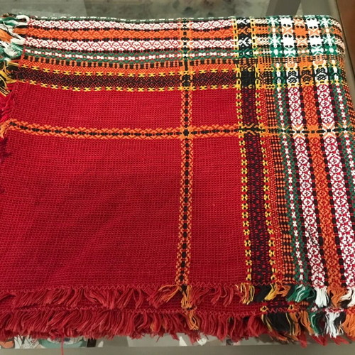 Bulgarian table cloth vintage, used, approx 1.50x1.60 m