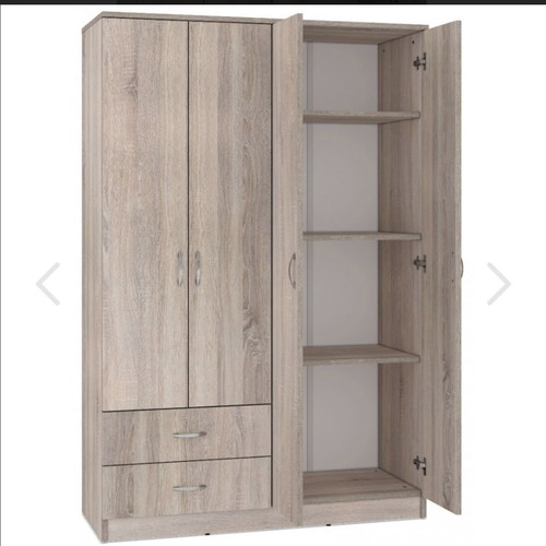 Four-door wardrobe with two drawers