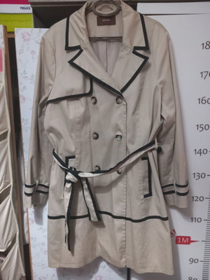 Savoir beige trench coat like new, size UK 22
