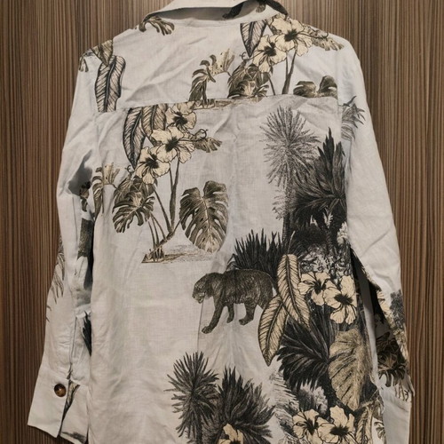 Massimo Dutti women's shirt size M EU 38 like new with tropical print