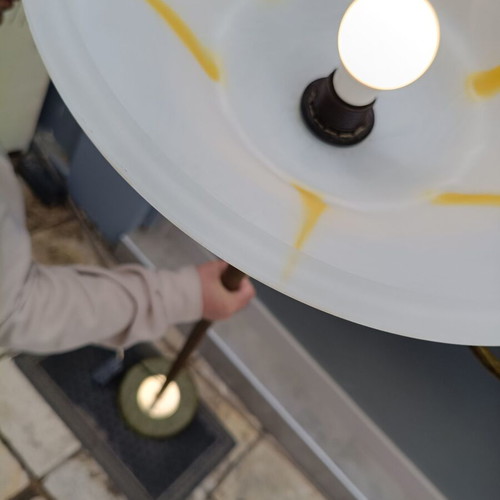 Floor lamp used, Italian vintage with dimmer, 1.86m height