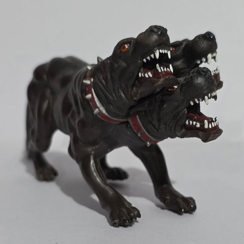 Papo Cerberus Figure used, model 38912, 14x7.5cm