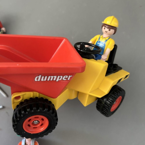 Vintage Playmobil εργοτάξιο με σπάνιο Dumper και αξεσουάρ σαν καινούργιο