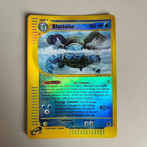 Blastoise 37/165 EX Reverse Holo card used in excellent condition