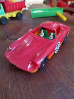 Ferrari car by Polistil Plastic used, Greek plastic toy