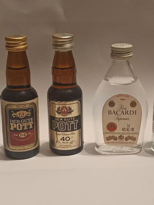 Rum miniatures pack of 5, 50ml, sealed