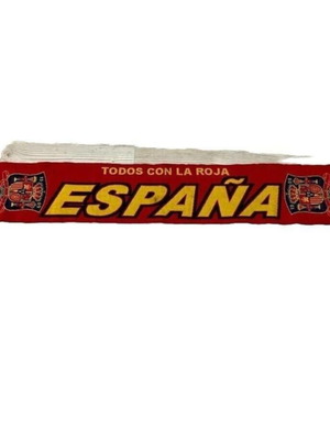 Espana RFEF Spain Football Soccer Scarf used, 100% acrylic