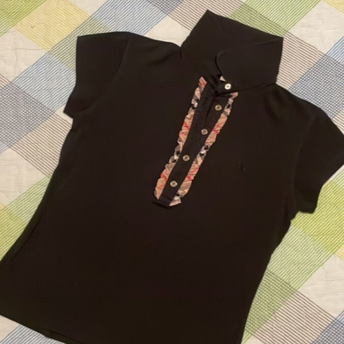 Burberry women's polo t-shirt black XL new