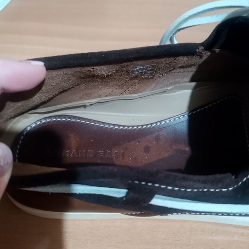 Armand Basi boat shoes new, size 45-46, brown leather