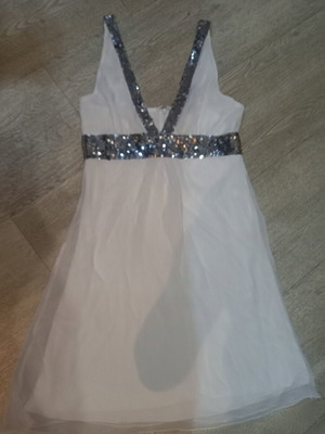 Access white dress size S like new