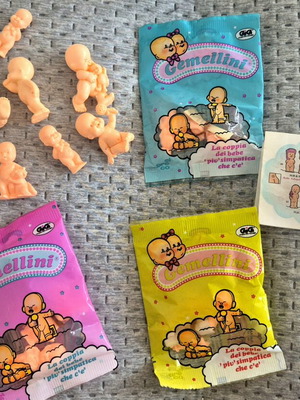 Gemellini baby figures used with catalog and sealed bags