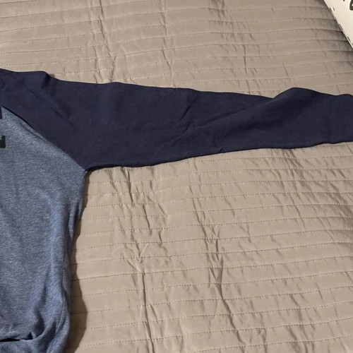 Pajama shirt used, blue, size M, thin fabric