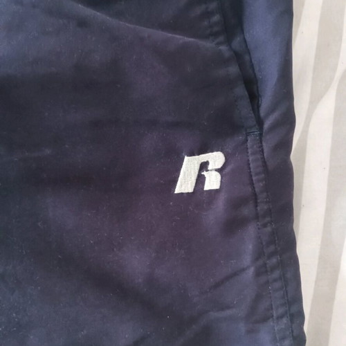 Russell Athletic men's swim shorts large used, blue with pockets