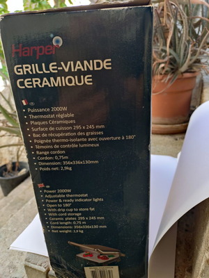 Harper Ceramic Electronic Grill new