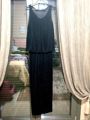 Raxevsky dress loose fit like new, black and silver, size S