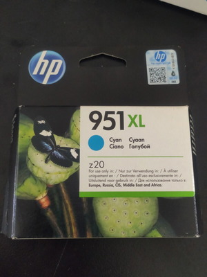 HP 951XL Cyan Ink Cartridge new in sealed packaging