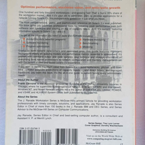 Solaris Performance Administration and Sun Performance and Tuning books like new