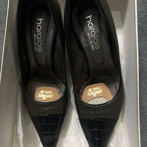 Haralas pumps like new, brown, size 38 1/2