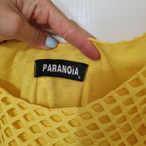 Paranoia dress, yellow, size M