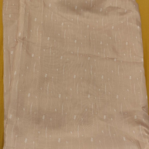 Shower curtain used with rings in powder pink shade 1.50 x 2.00 m