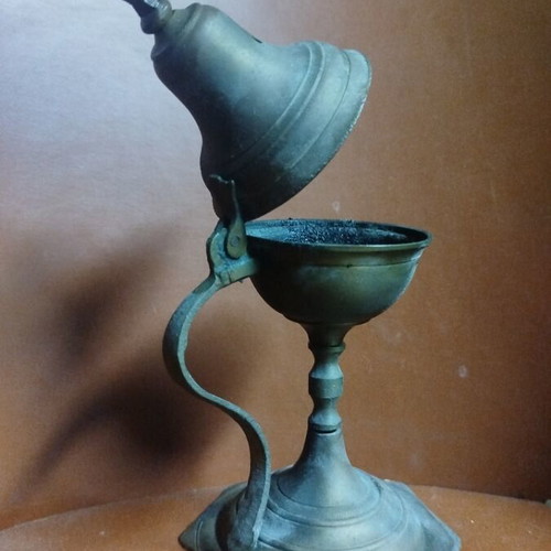 Old brass incense burner used, Greek made 75-80 years old
