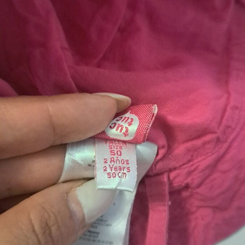 Tuc Tuc baby hat like new, pink cat design, size 50 (2-4 years)
