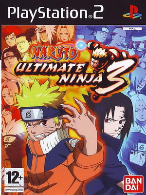 Naruto Ultimate Ninja 3 PS2 μεταχειρισμένο, χωρίς βιβλίο οδηγιών