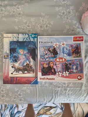 Frozen puzzles, ages 4+ and 8+