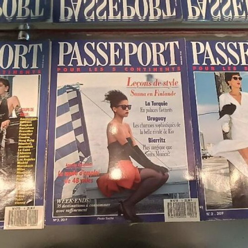 Passeport Pour Les 5 Continents French travel magazines, like new, set of 3