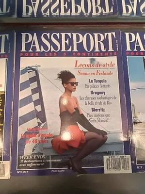Passeport Pour Les 5 Continents French travel magazines, like new, set of 3
