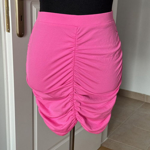 ASOS ruched mini skirt new, size 36, fuchsia pink