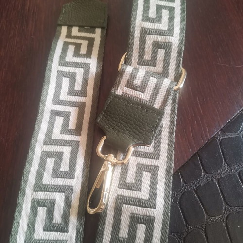 Adjustable belt in beige oil finish, 140cm, new
