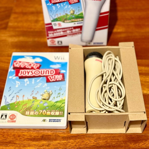 Wii Karaoke JOYSOUND with USB Microphone boxed complete, like new