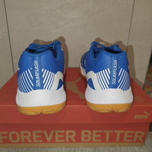 Puma Solarflash III athletic shoes new, blue with white details