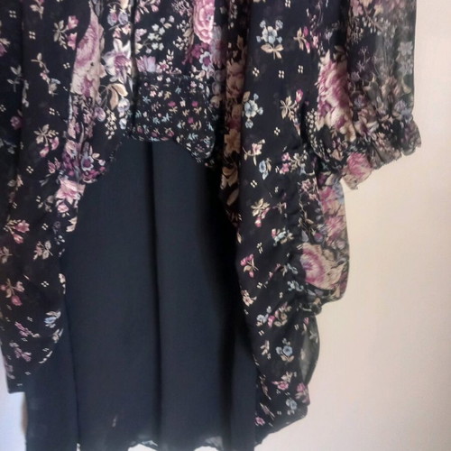 Ann Taylor dress used, blue-lilac floral, size M
