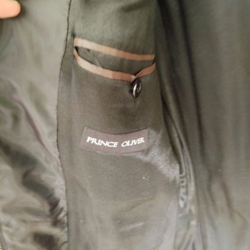 Prince Oliver men's black corduroy jacket like new with lining and hood