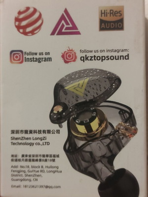 QKZ AK6 PRO Gaming earphones like new