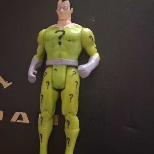 Riddler Toy Biz Batman figure used with minor paint wear