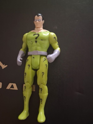 Riddler Toy Biz Batman figure used with minor paint wear