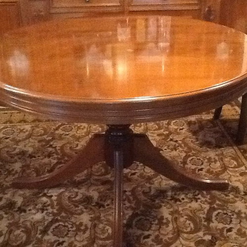EXTENDABLE TABLE, WALNUT, 1980s