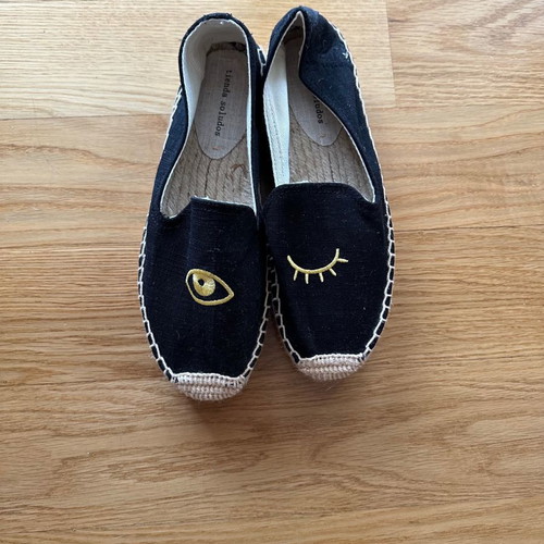 Tienda Soludos Evil Eye espadrilles black size 37 new
