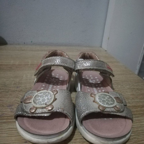 Biomecanics sandals size 25 like new, silver with pink bronze