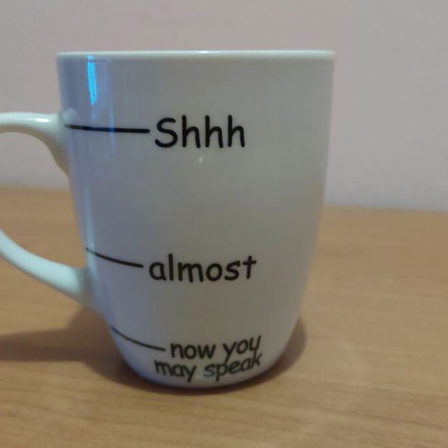 Coffee mugs new, ceramic with funny prints