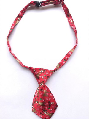 Christmas Tie for Dog and Cat new with Reindeer Pattern