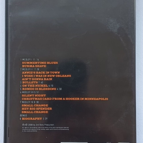 Tom Waits Burma Shave DVD live concert 1978