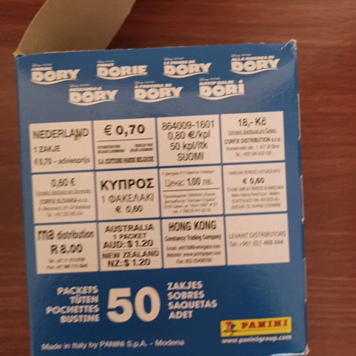 Finding Dory Sticker Box used
