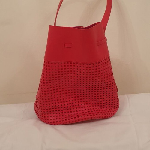 Shoulder bag used, red