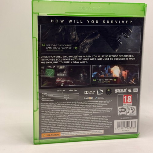 Alien Isolation Xbox One used game
