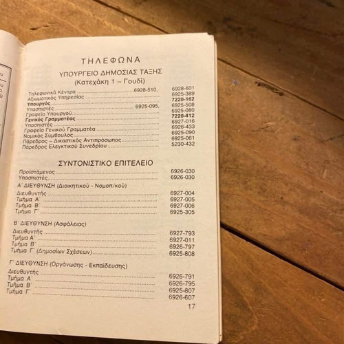 Chorofylakis Diary 1984 used