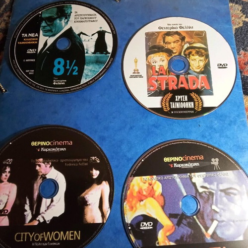 Federico Fellini DVD movies like new, 8½, La Strada, Dolce Vita, City of Women